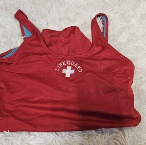Lifeguard Water Safety Products Thin Strap Lifrguard Swimsuit Bathing Suit U.S.A